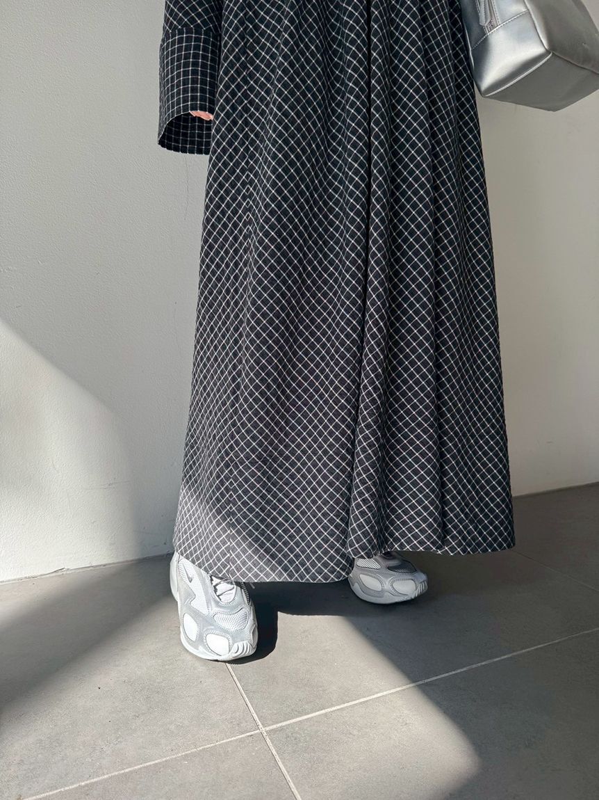 emmi atelier「チェック2wayフレアワンピース【セットアップ対応】」|ワンピース|