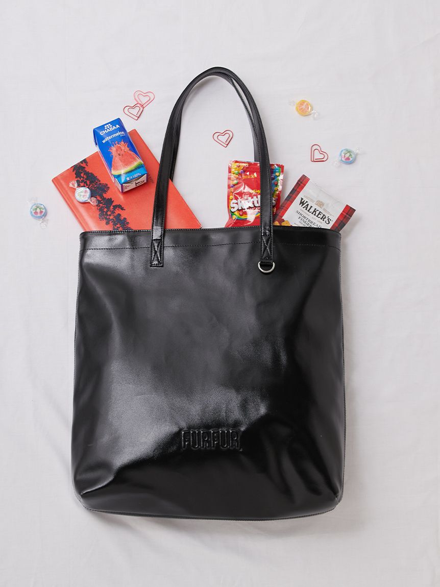 FURFUR「【新色追加】エンボスロゴトートバッグL」|トートバッグ|BLK