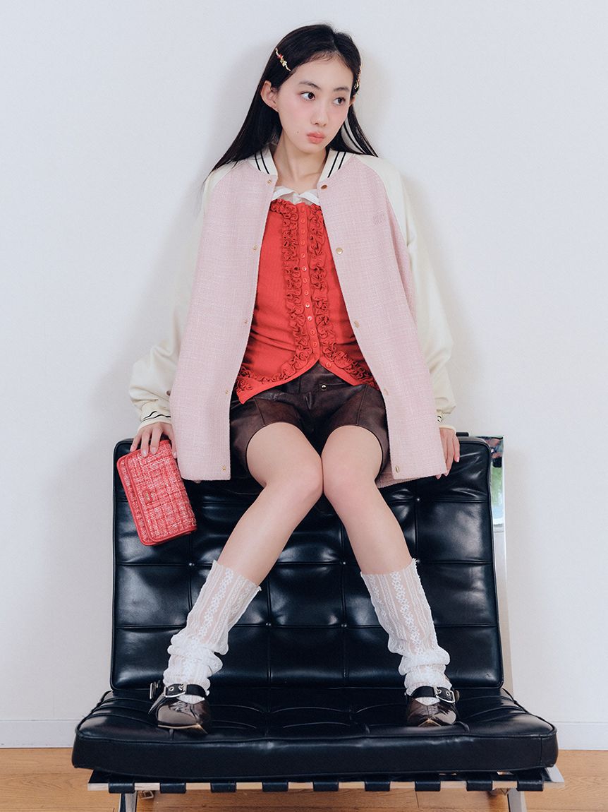 FURFUR「2WAYツイードスタジャン」|ブルゾン・スタジャン|