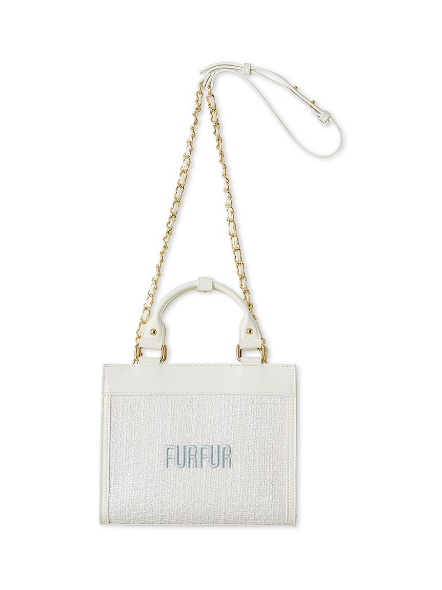 FURFUR「【限定カラー】ツイードロゴトートバッグ」|トートバッグ|