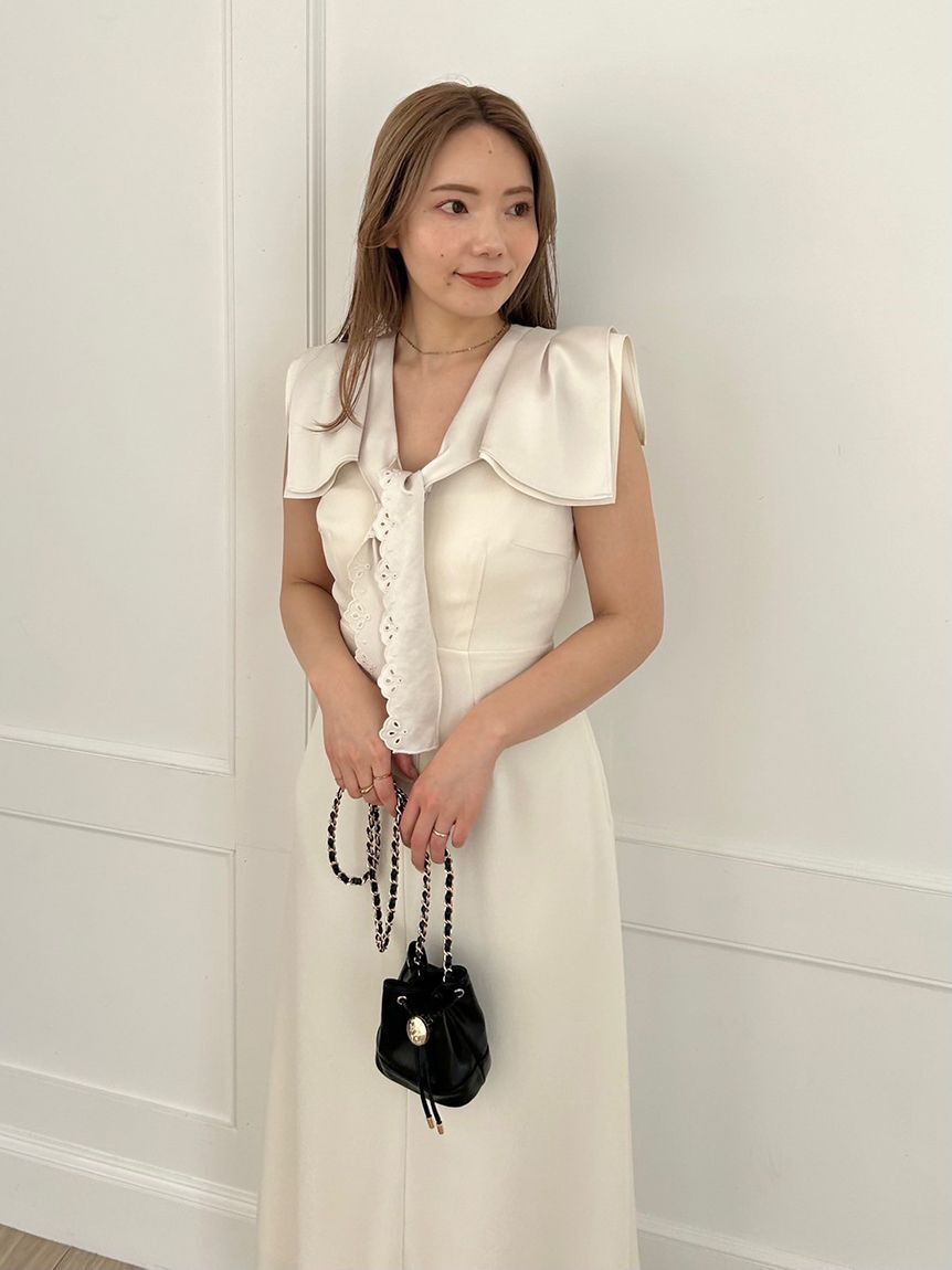 SNIDEL「【00サイズあり】セーラースカーフワンピース」|ワンピース|