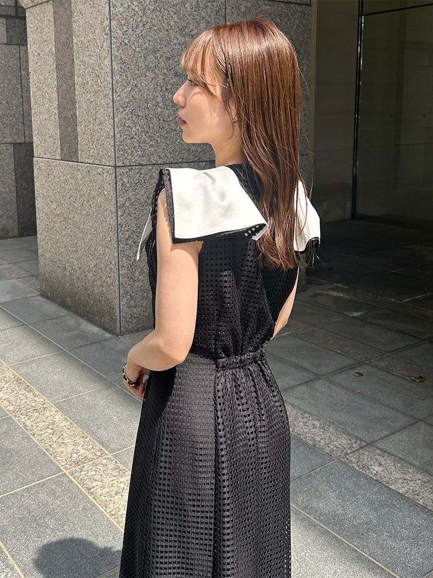 SNIDEL「【00サイズあり】セーラースカーフワンピース」|ワンピース|