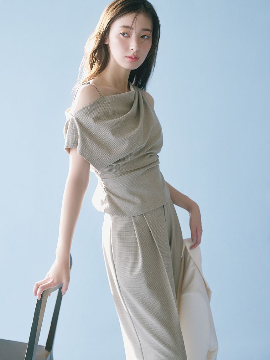 SNIDEL「ワイドロングパンツ」|チノ|