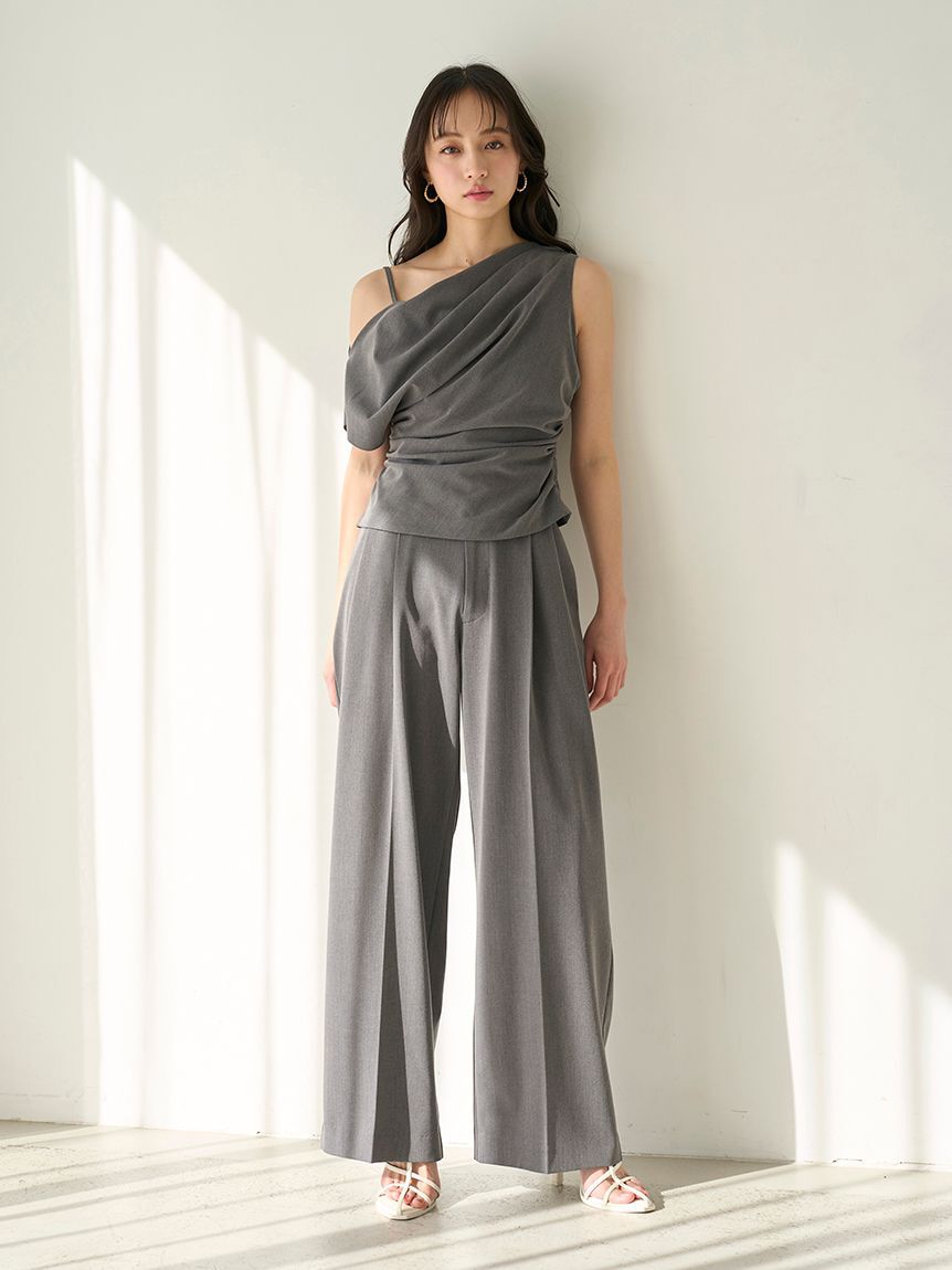 SNIDEL「ワイドロングパンツ」|チノ|