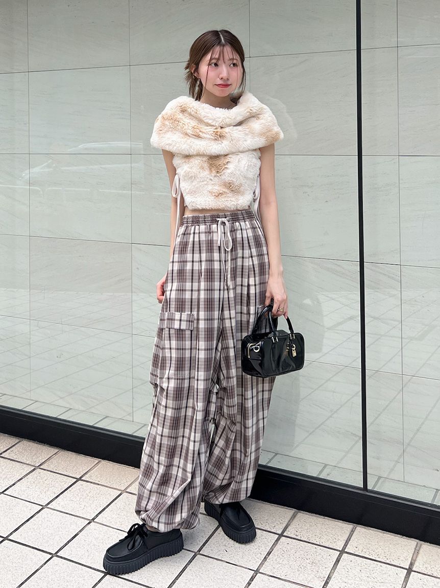 SNIDEL「フェイクファーアメスリニットプルオーバー」|ニット・セーター|