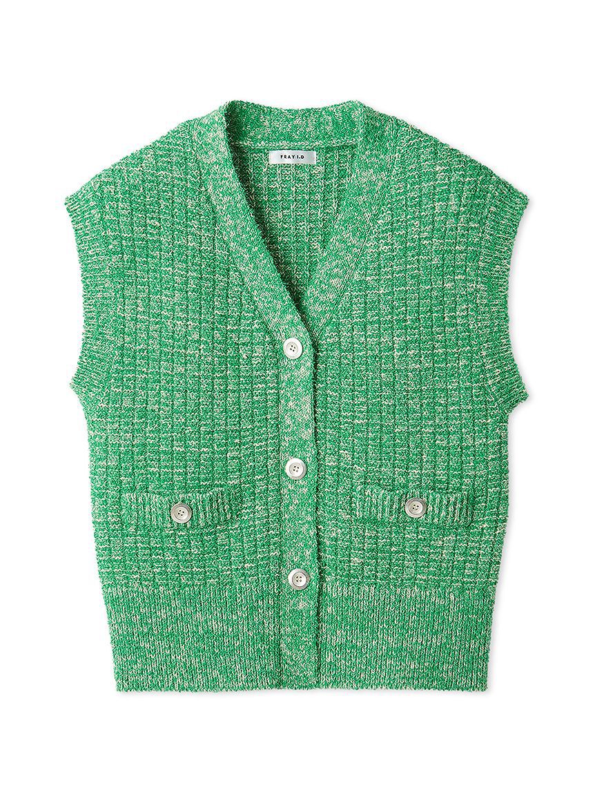 FRAY I.D「サマーツイードニットジレ」|ニット・セーター|