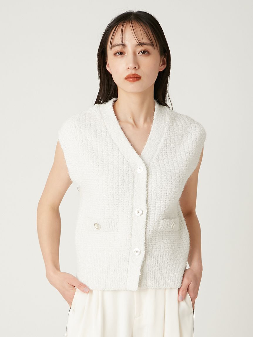 FRAY I.D「サマーツイードニットジレ」|ニット・セーター|