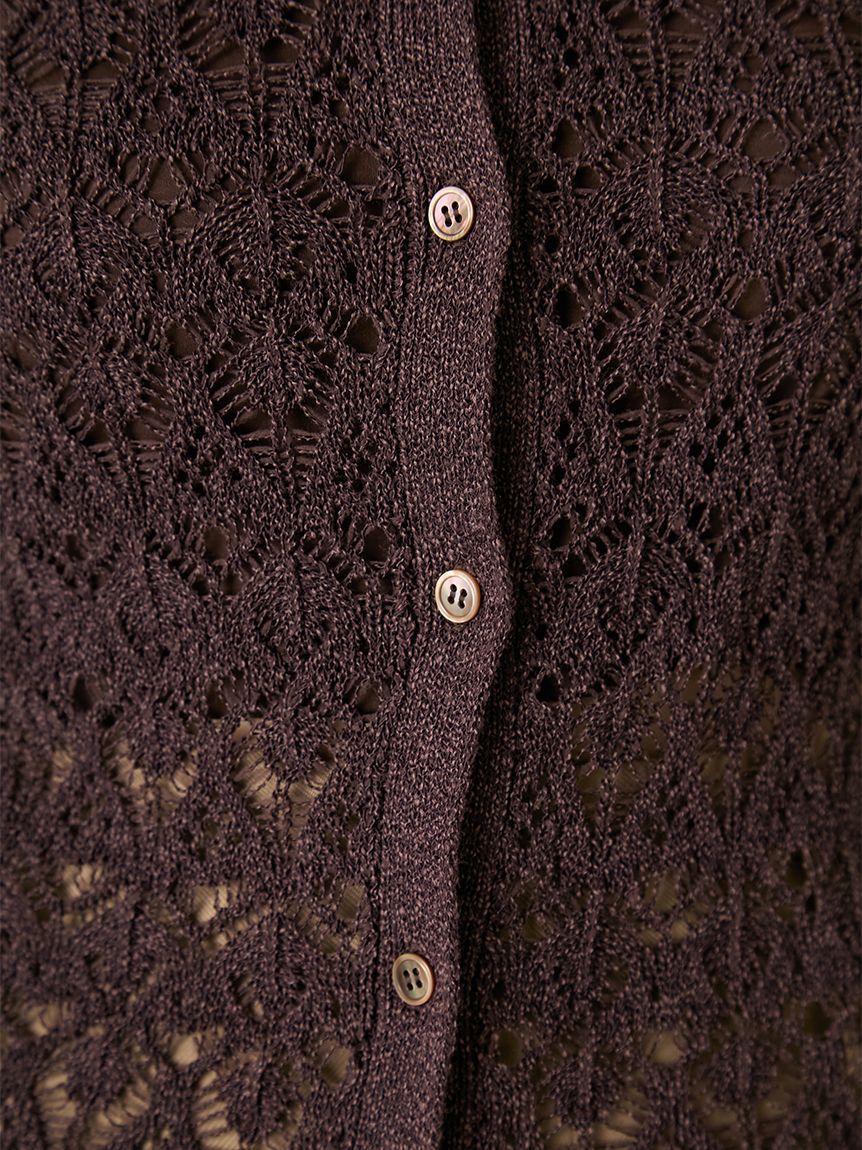 FRAY I.D「クロシェポロニットカーディガン」|カーディガン|