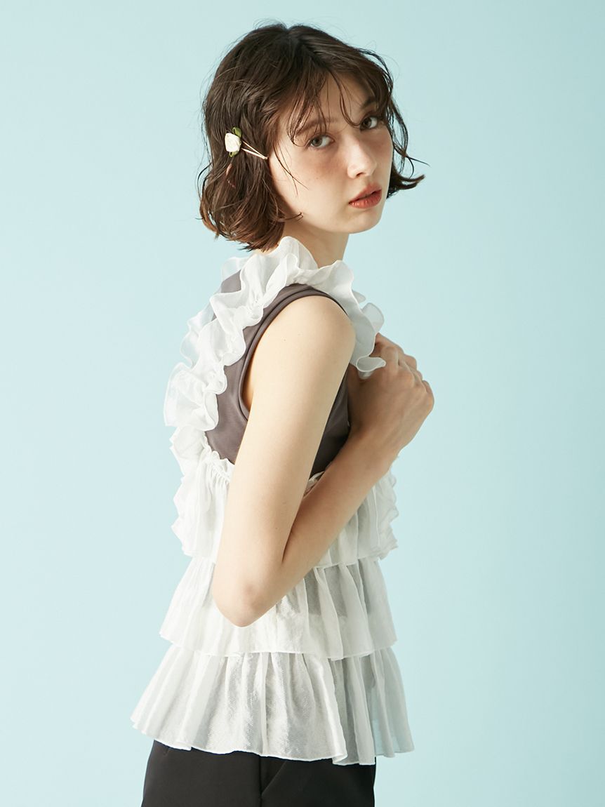 LILY BROWN「フリルドッキング2wayトップス」|Tシャツ・カットソー|