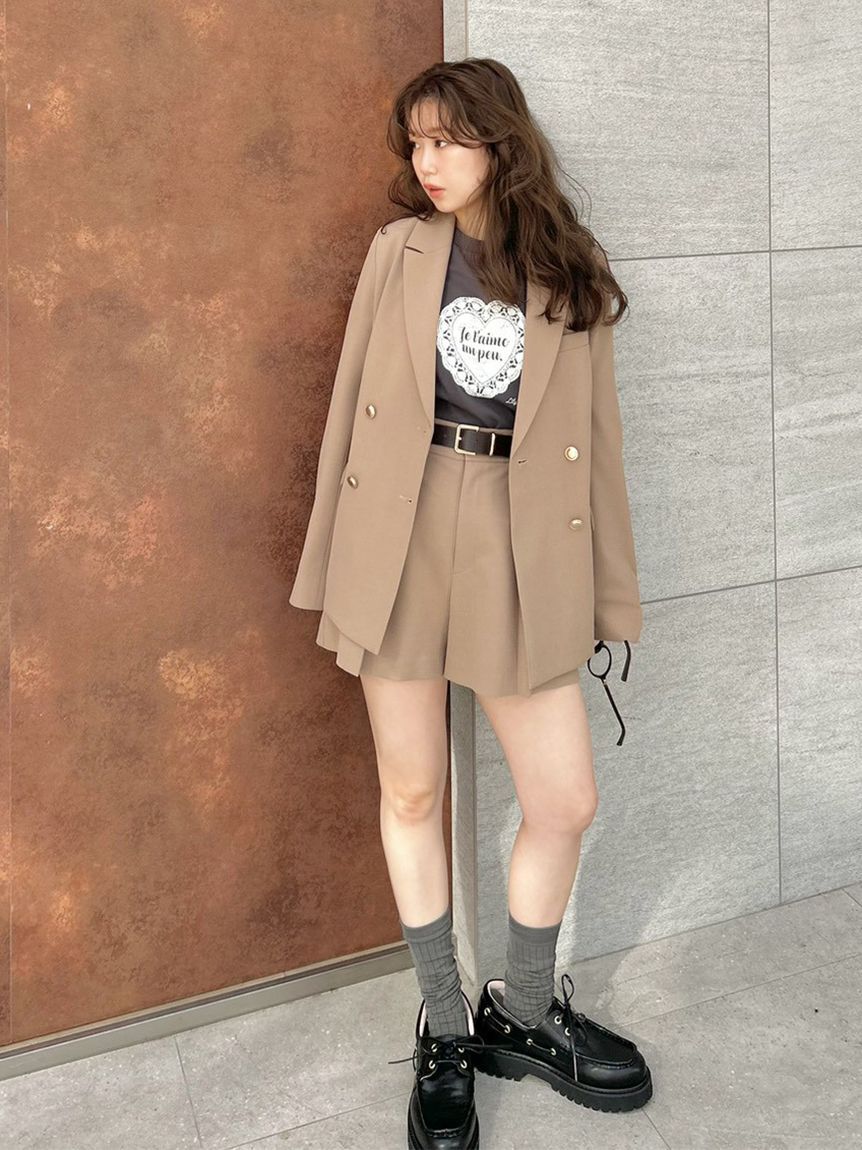 LILY BROWN「ハートモチーフプリントTシャツ」|Tシャツ・カットソー|