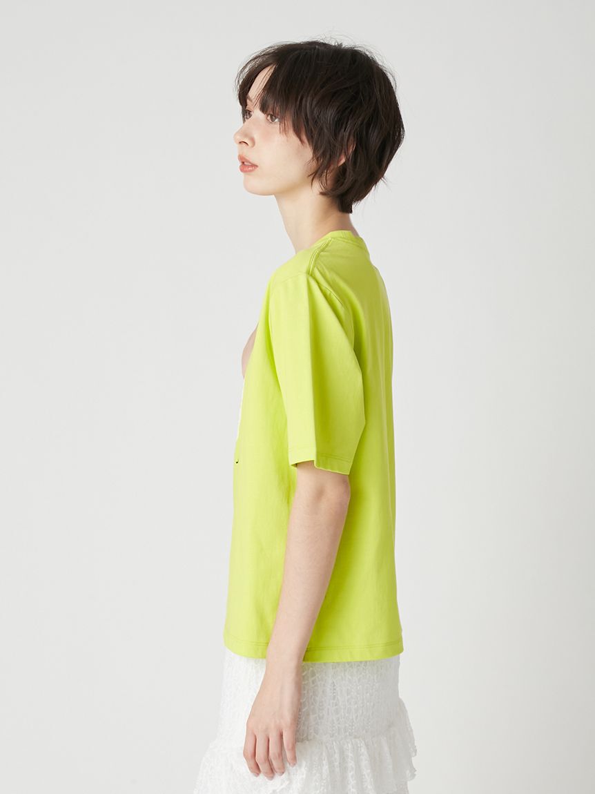 LILY BROWN「ハートモチーフプリントTシャツ」|Tシャツ・カットソー|