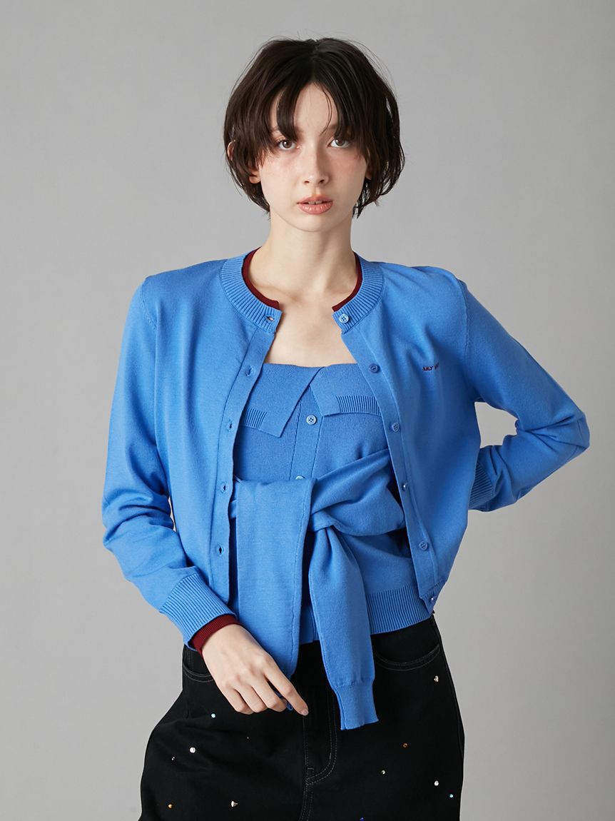 LILY BROWN「レイヤードニットベアトップ」|ニット・セーター|