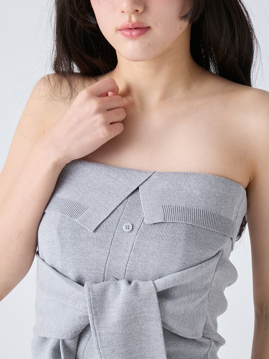 LILY BROWN「レイヤードニットベアトップ」|ニット・セーター|