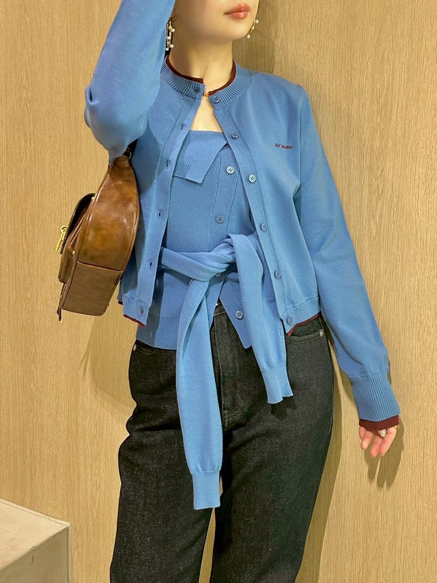 LILY BROWN「レイヤードニットベアトップ」|ニット・セーター|