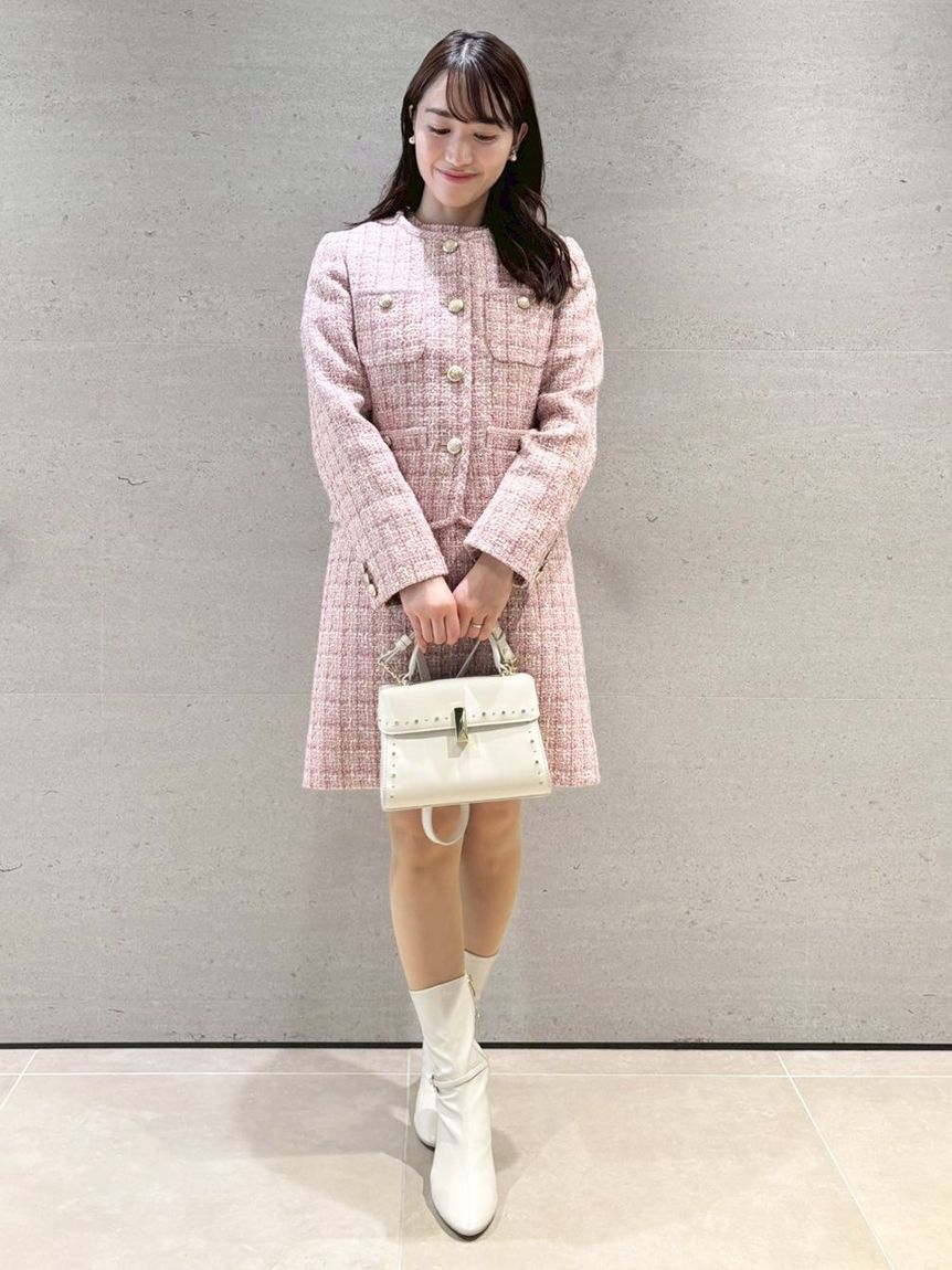 CELFORD「ハーフスリーブツイードミニワンピース」|ワンピース|