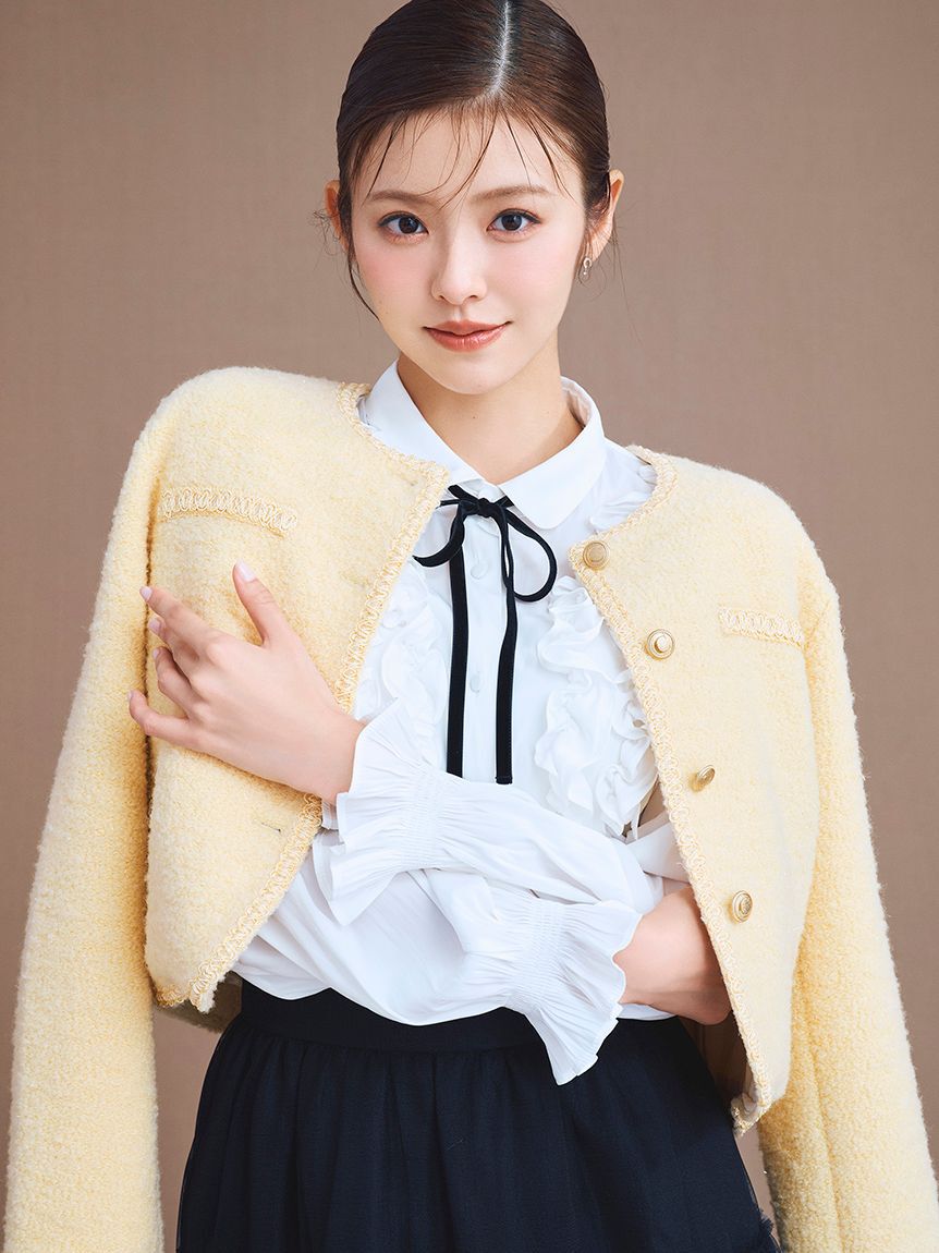 CELFORD「バリエーションライトジャケット」|ノーカラージャケット|