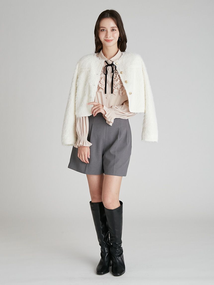 CELFORD「バリエーションライトジャケット」|ノーカラージャケット|