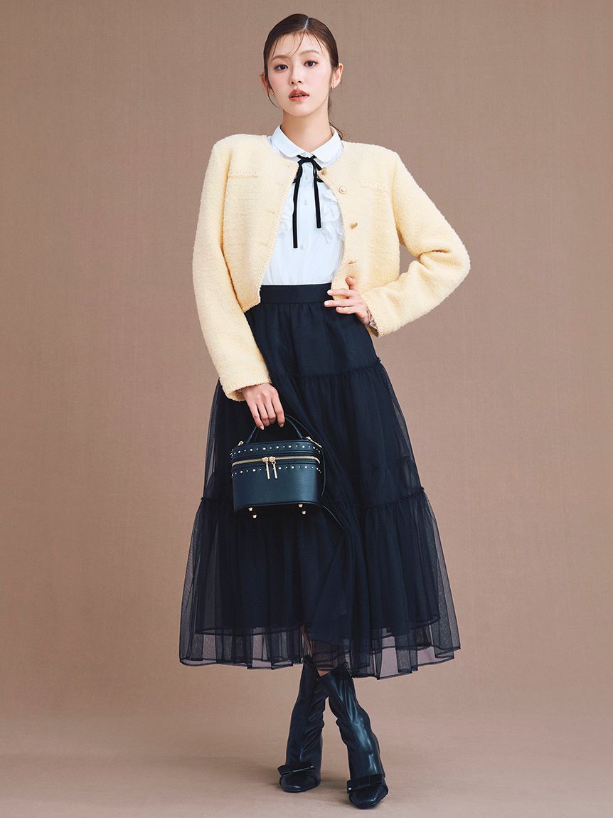 CELFORD「バリエーションライトジャケット」|ノーカラージャケット|