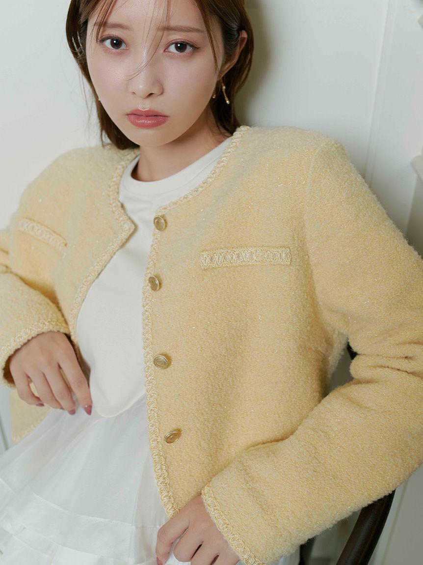 CELFORD「バリエーションライトジャケット」|ノーカラージャケット|