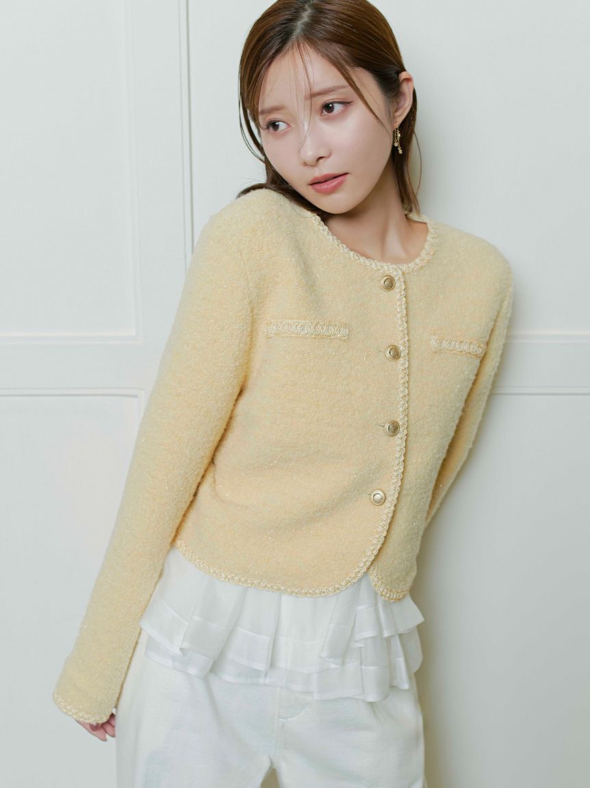 CELFORD「バリエーションライトジャケット」|ノーカラージャケット|