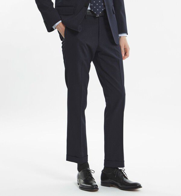 MACKINTOSH PHILOSOPHY「トロッター エクストラソリッドトラウザーズ キャバリーツイル」|スラックス|ネイビー