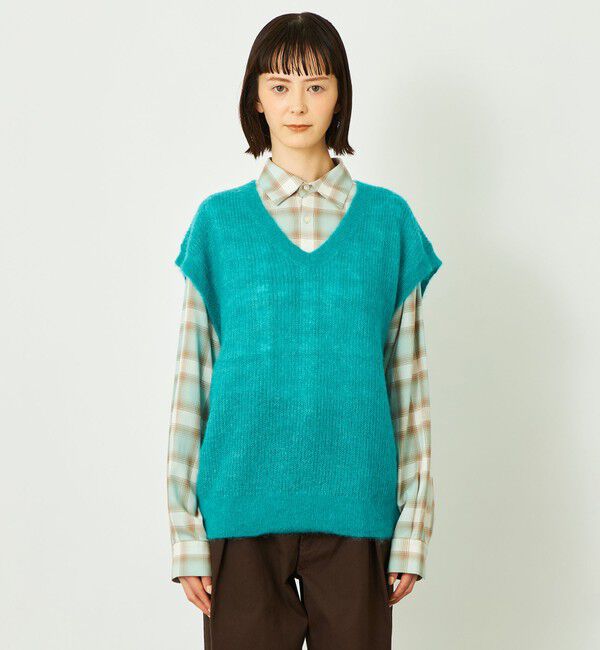 MACKINTOSH PHILOSOPHY「GREY LABEL モヘアミックスVネックベスト」|ニット・セーター|
