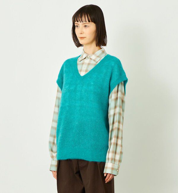 MACKINTOSH PHILOSOPHY「GREY LABEL モヘアミックスVネックベスト」|ニット・セーター|