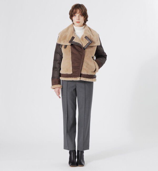  「ファーコンビライダースダウン」|ブルゾン・スタジャン|