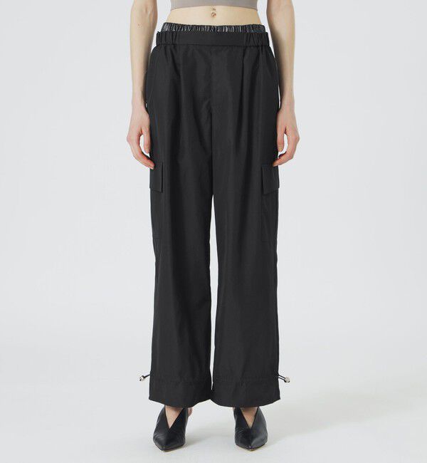  「BLACK OF BLACKsダブルウエストカーゴパンツ」|カーゴ|