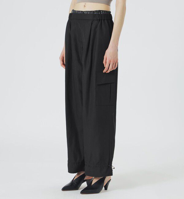  「BLACK OF BLACKsダブルウエストカーゴパンツ」|カーゴ|