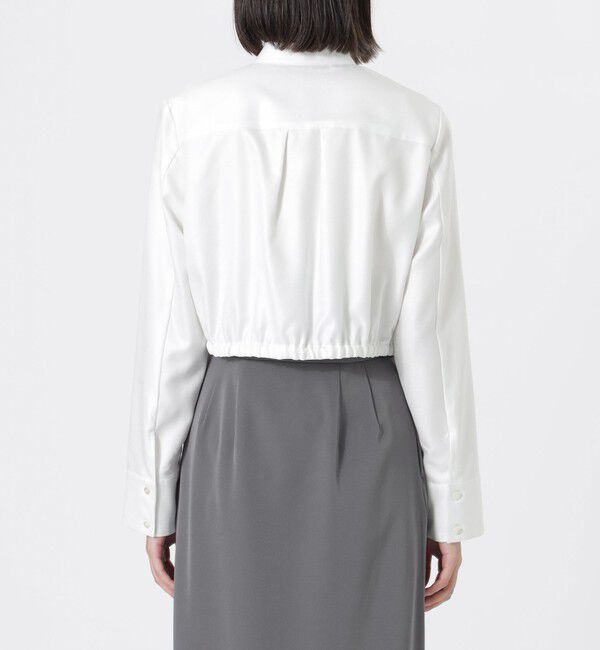  「タッククロップドバンドカラーシャツ」|シャツ・ブラウス|