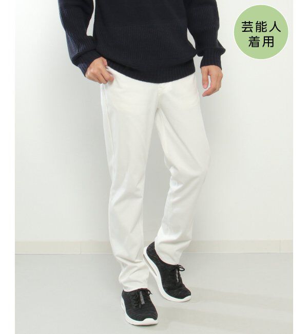 ikka「【雑誌MonoMax4月号掲載】GOKU楽 EASY STRETCH イージーストレッチ 5Pパンツ」|その他|ホワイト