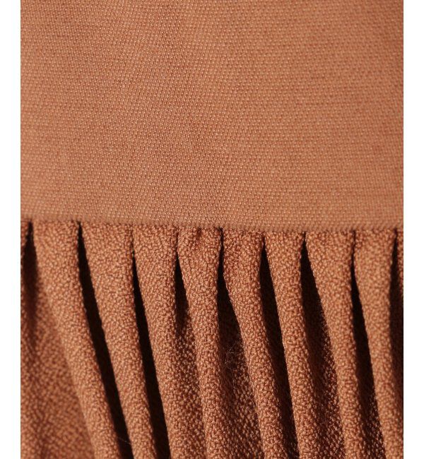 ikka kids「サイドプリーツドッキングワンピース（120~160cm）」|スカート|