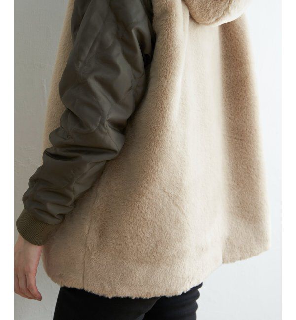 ikka「【雑誌InRed12月号掲載】 ファーライナー3WAYミドルマウンテンパーカー」|ブルゾン・スタジャン|