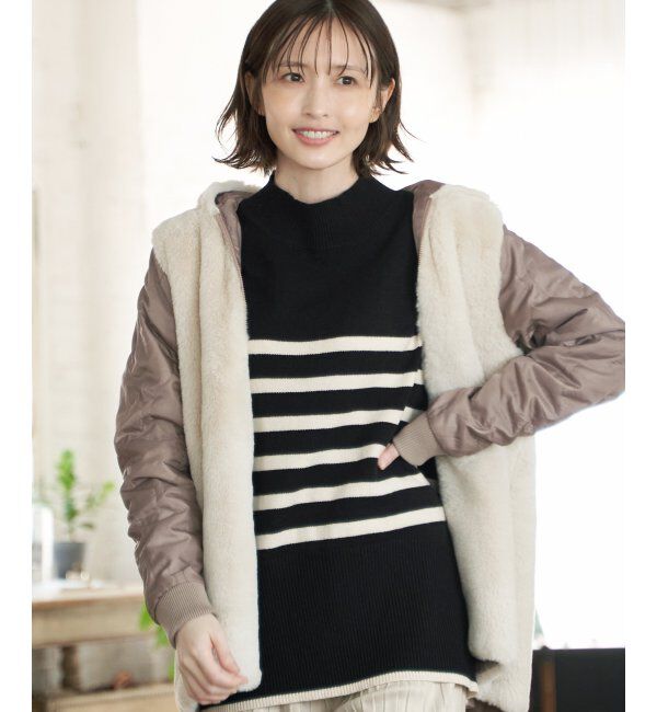 ikka「【雑誌InRed12月号掲載】 ファーライナー3WAYミドルマウンテンパーカー」|ブルゾン・スタジャン|