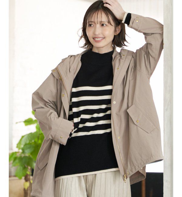 ikka「【雑誌InRed12月号掲載】 ファーライナー3WAYミドルマウンテンパーカー」|ブルゾン・スタジャン|