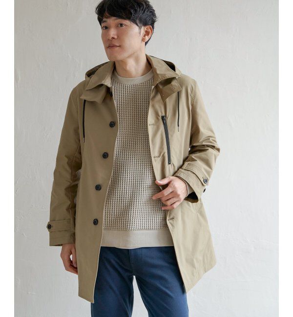 IKKA LOUNGE「撥水フードステンカラーコート」|その他|