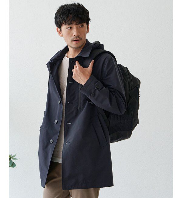 IKKA LOUNGE「撥水フードステンカラーコート」|その他|