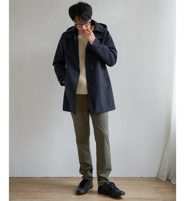 IKKA LOUNGE「撥水フードステンカラーコート」|その他|