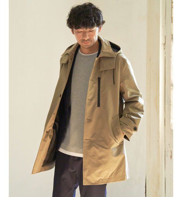 IKKA LOUNGE「撥水フードステンカラーコート」|その他|