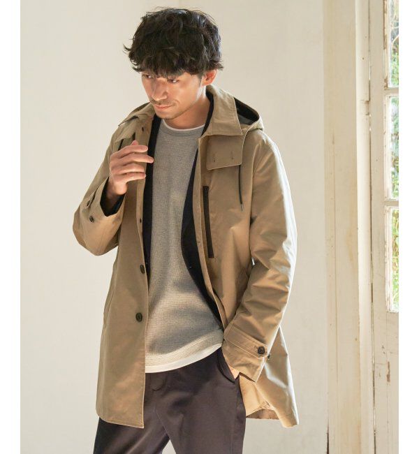 IKKA LOUNGE「撥水フードステンカラーコート」|その他|
