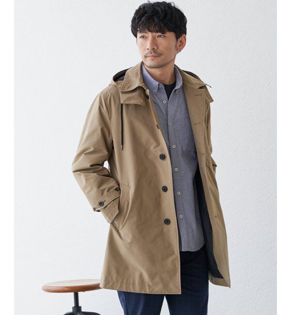 IKKA LOUNGE「撥水フードステンカラーコート」|その他|