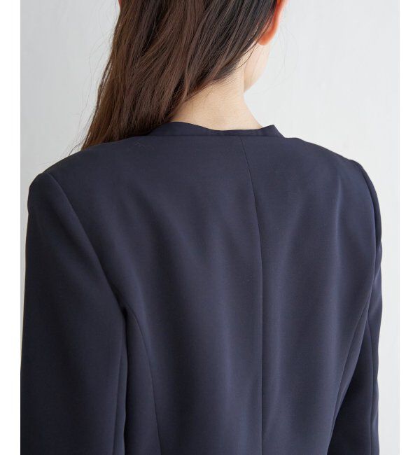 IKKA LOUNGE「【洗濯機で洗える／セットアップ対応】ウォッシャブルキーネックジャケット」|その他|