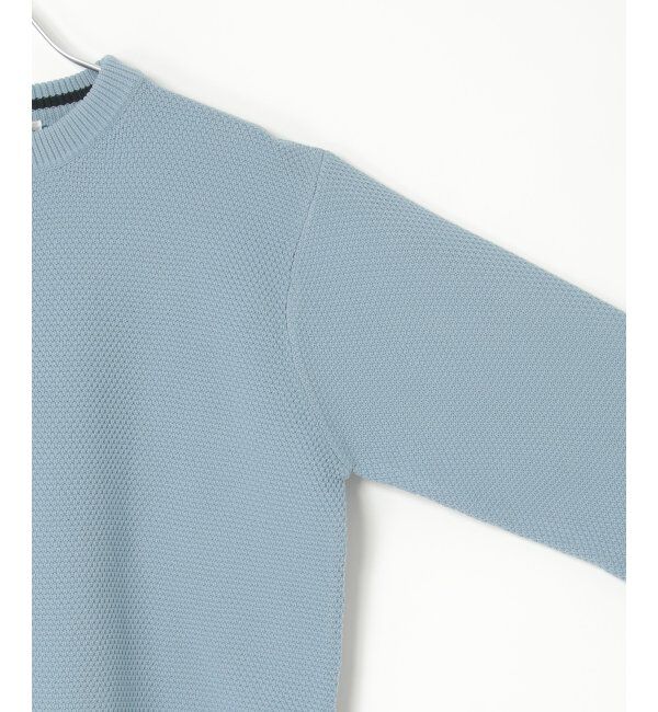 ikka「GOKU楽ニット鹿の子クルーネック」|プルオーバー|