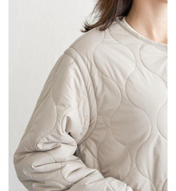 ikka「キルトボアリバーシブルブルゾン」|ブルゾン・スタジャン|