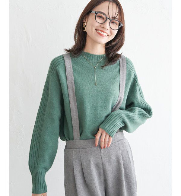 ikka「サイドスリットニットプルオーバー」|プルオーバー|