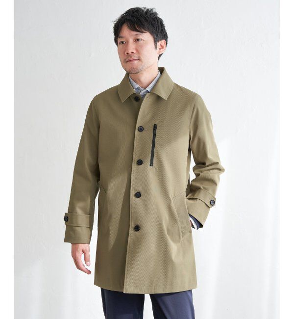 IKKA LOUNGE「【雑誌MonoMax4月号掲載】撥水ピケフードステンカラーコート」|その他|