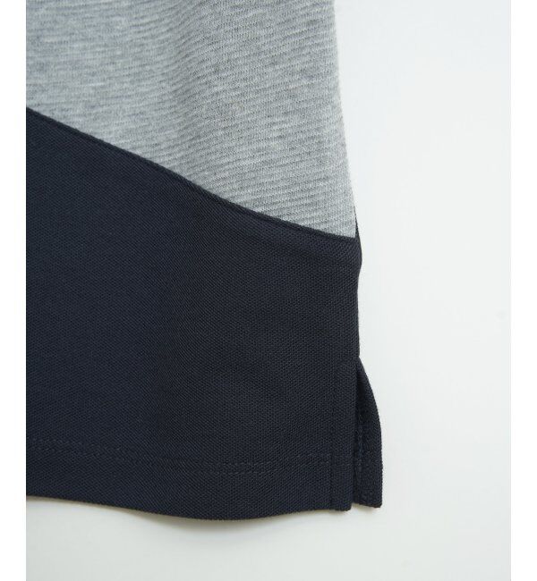 ikka「ブロックス鹿の子ナナメ切り替えポロシャツ」|その他|