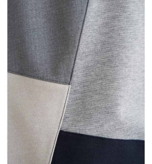 ikka「ブロックス鹿の子ナナメ切り替えポロシャツ」|その他|