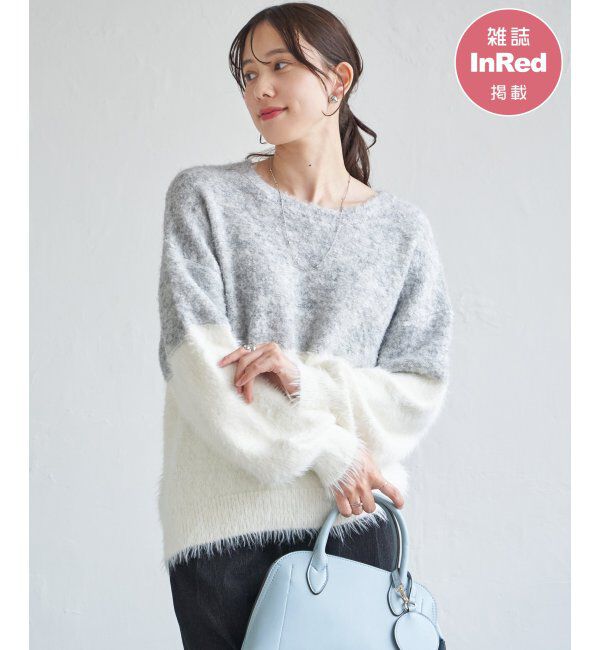 ikka「ブークレーフェザーキリカエニットＰＯ」|プルオーバー|グレー